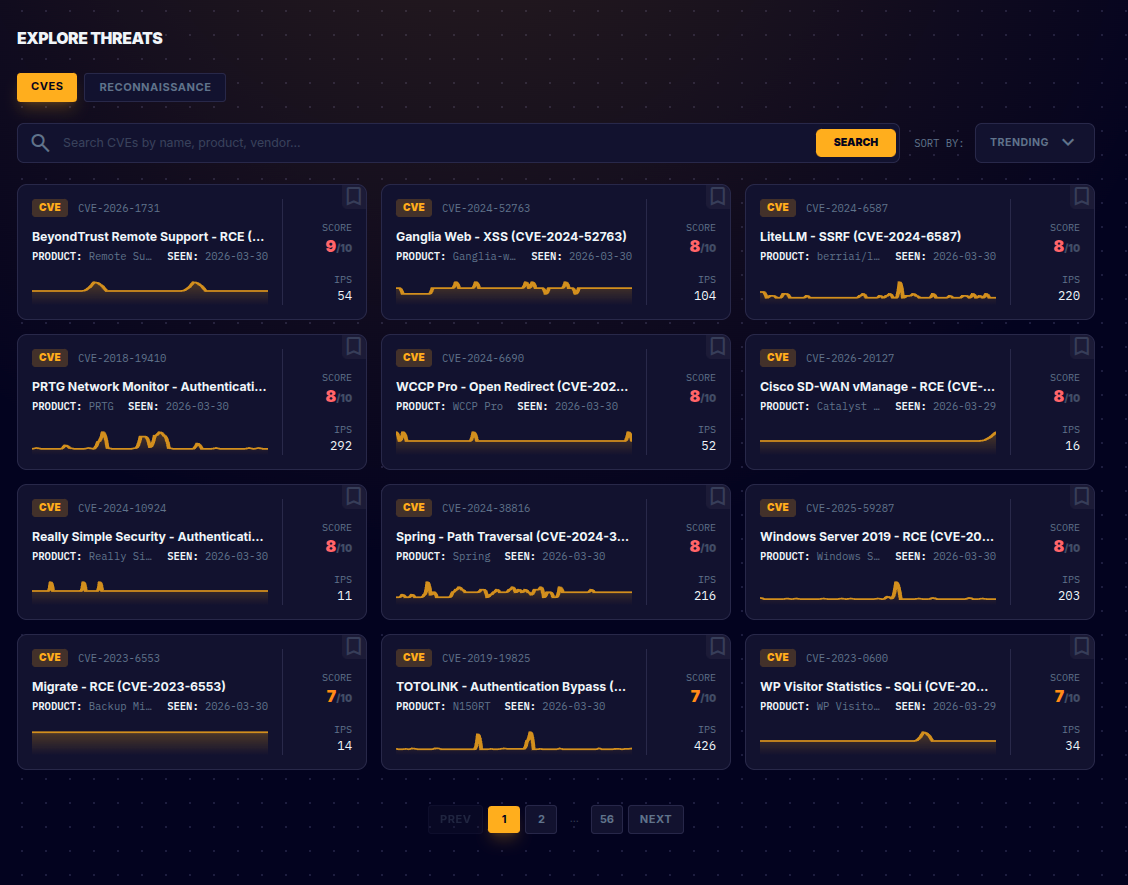 Explore CVEs